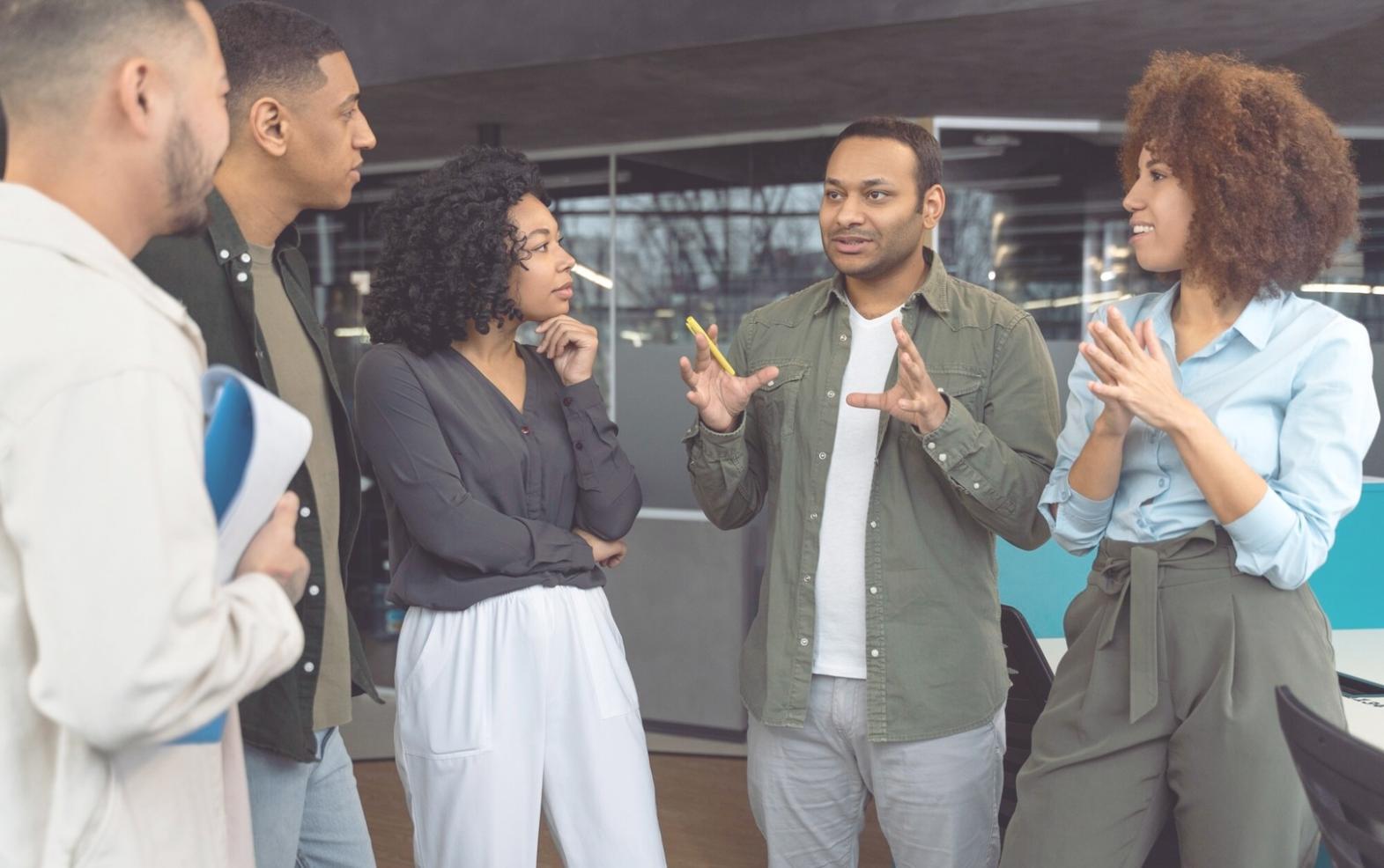 Ambiente de trabalho colaborativo da equipa elquorandiva em Coimbra